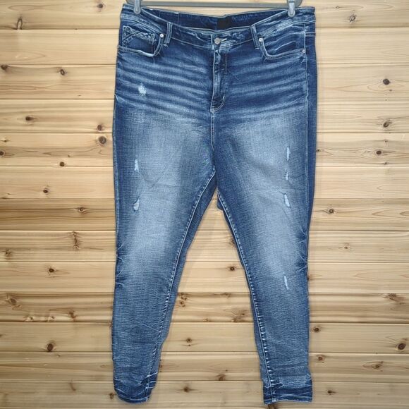 Buckle Black Jeans Womens 38 Blue Fit no 75 Skinny Jeans Distressed - Picture 1 of 13